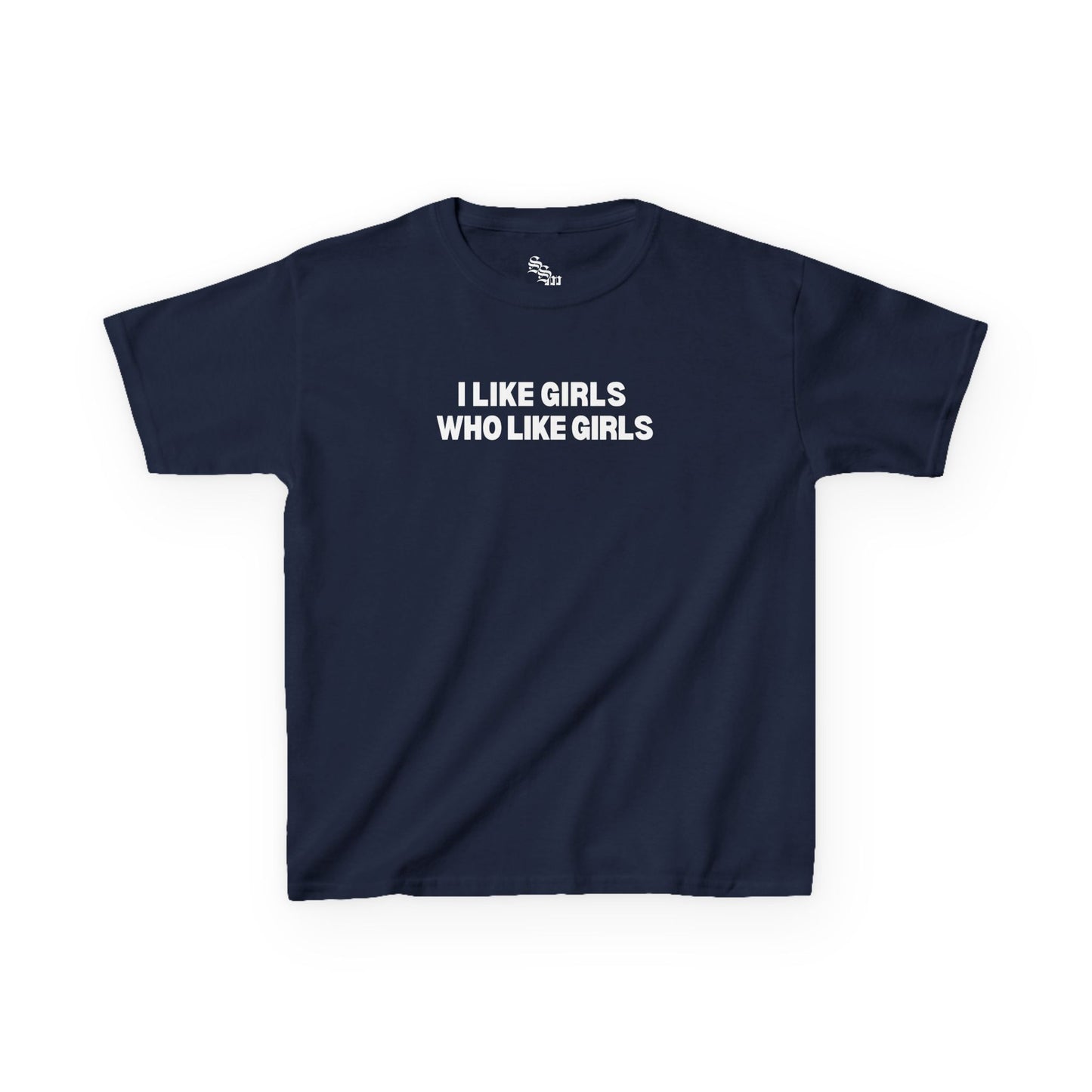 I Like Girls Who Like Girls Retro LGBTQ Graphic Baby Tee | Y2K, Streetwear, Slogan, Urban Style, Summer Vibes |