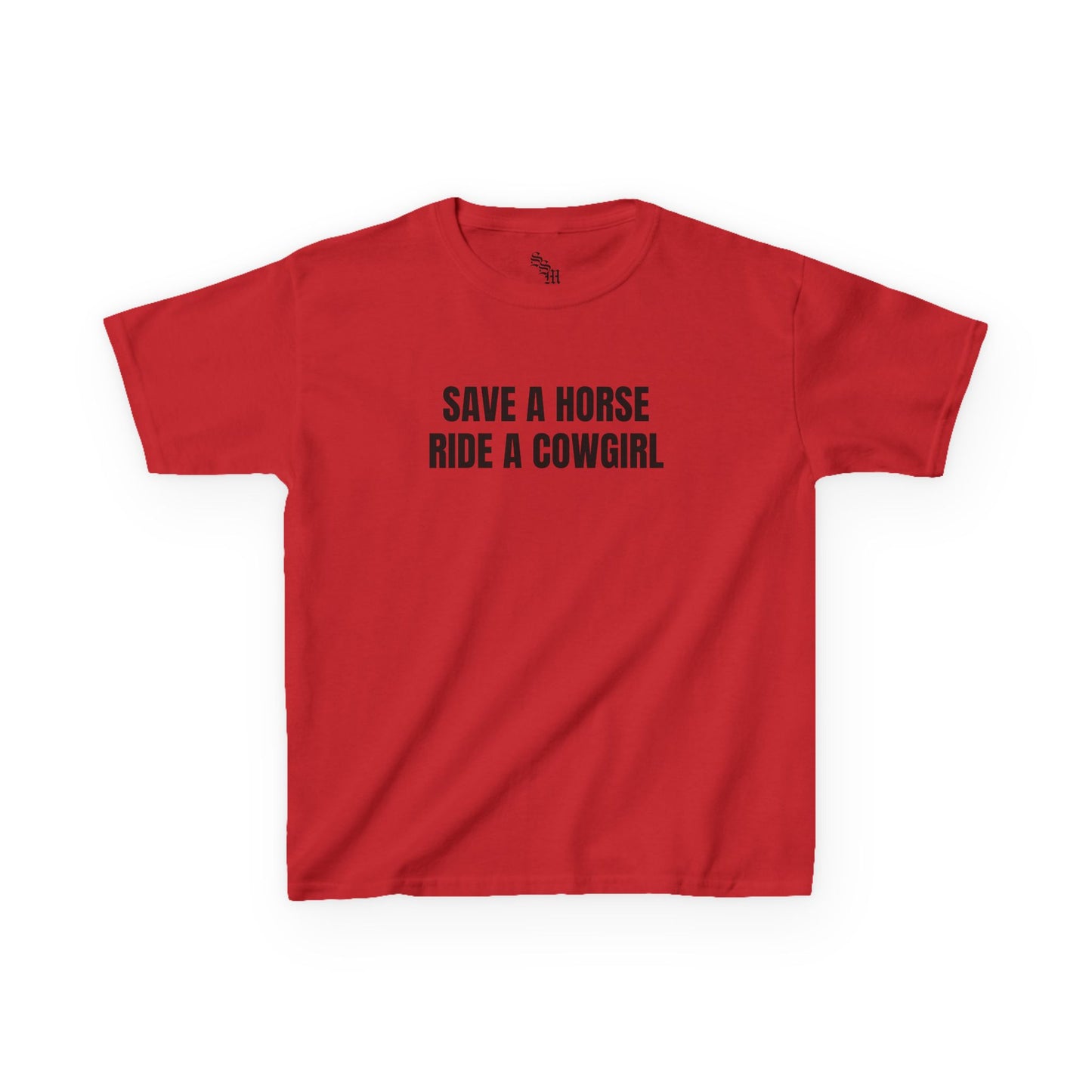Save A Horse Ride A Cowgirl Baby Tee | LGBTQ+, Gift Idea, Streetwear, Unisex, Y2K |