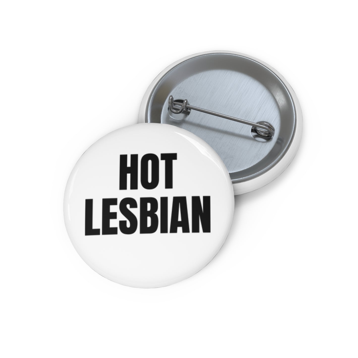Hot Lesbian Pin Buttons | LGBTQ+, Gay, WLW, Queer, Shop Queer |
