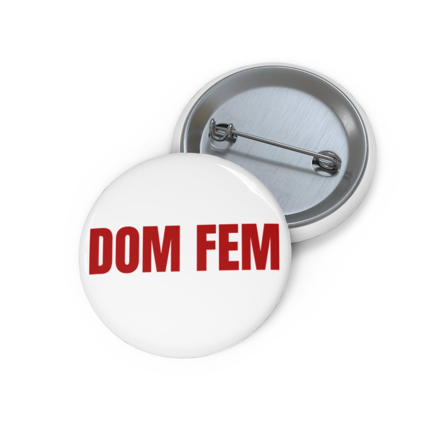 Dom Fem LGBTQ+ Pin Buttons | Pride Month, Clothing Brand, Queer |