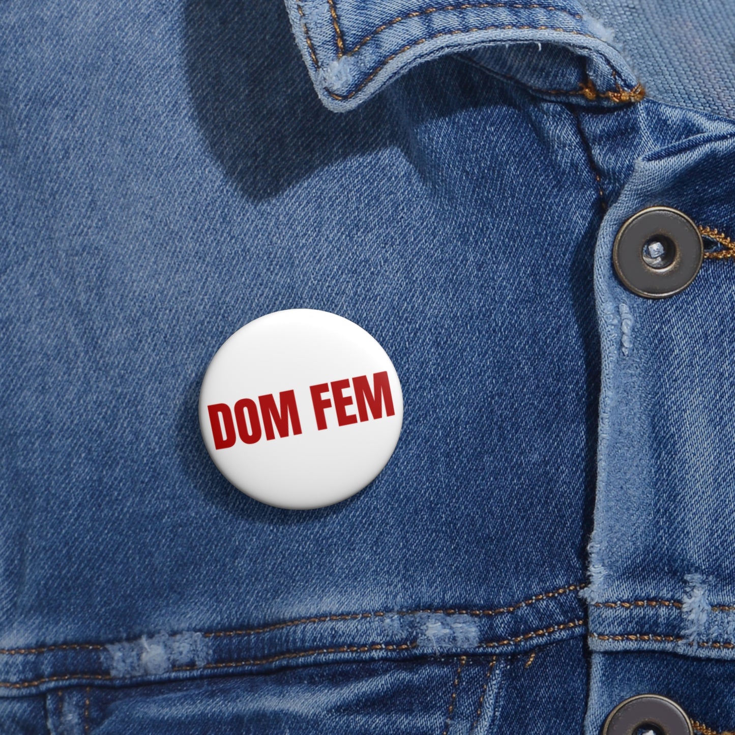 Dom Fem LGBTQ+ Pin Buttons | Pride Month, Clothing Brand, Queer |