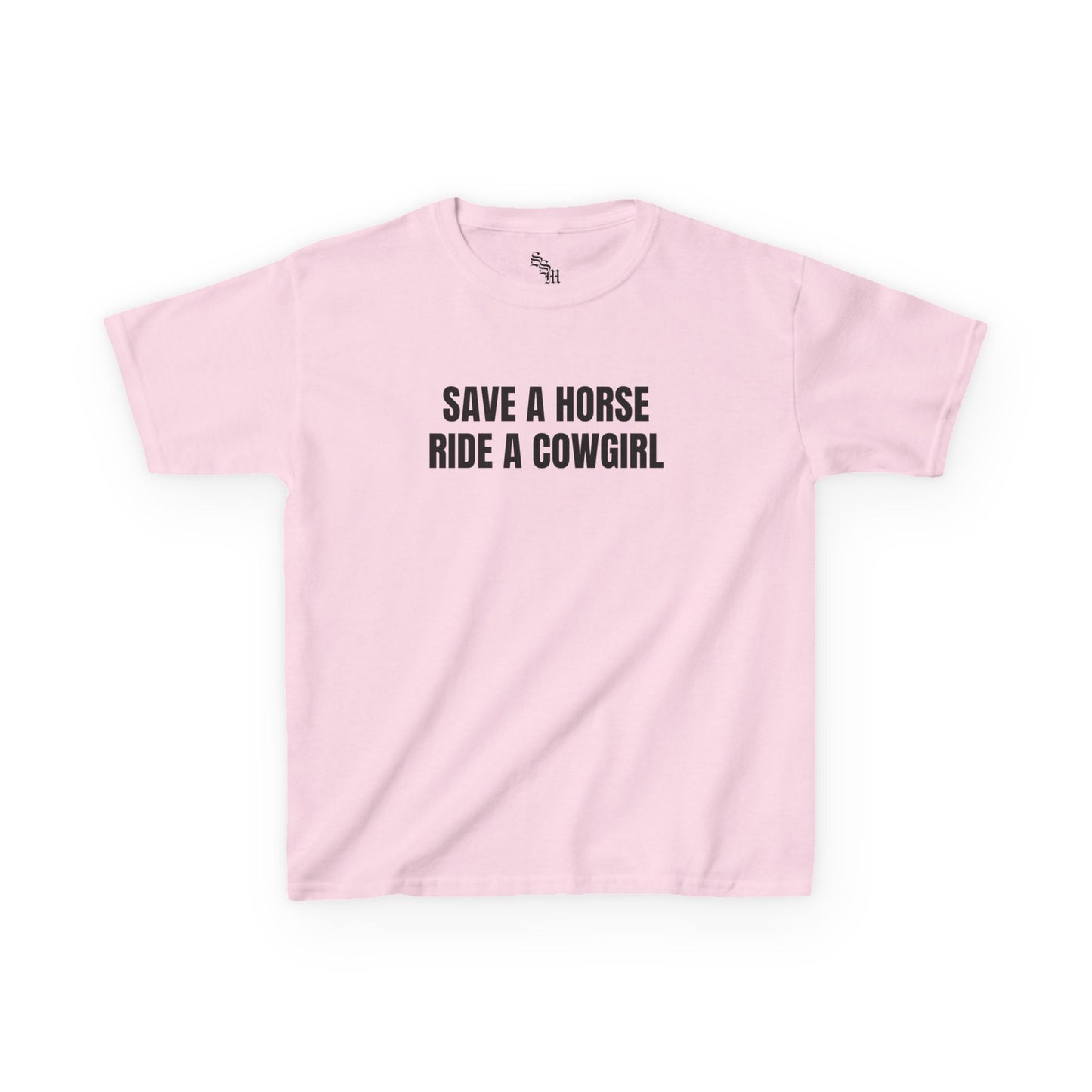 Save A Horse Ride A Cowgirl Baby Tee | LGBTQ+, Gift Idea, Streetwear, Unisex, Y2K |