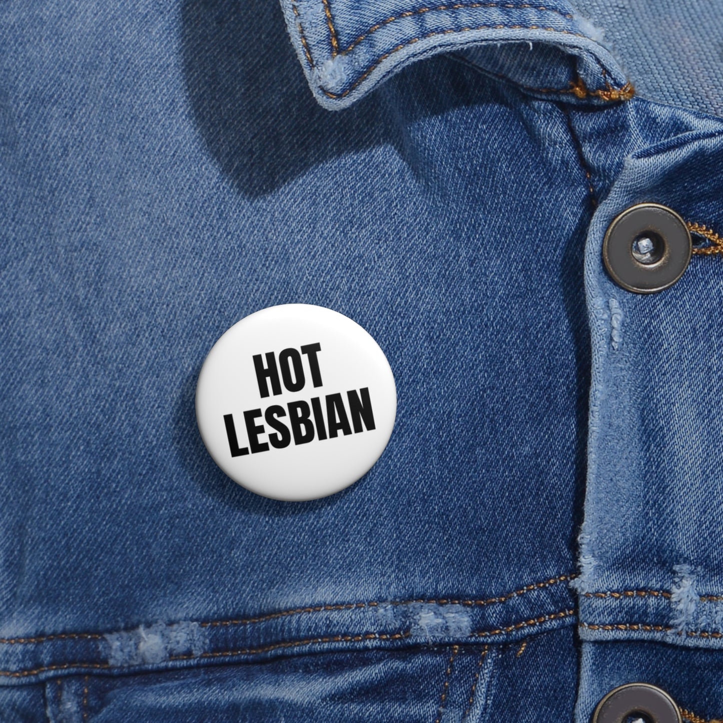 Hot Lesbian Pin Buttons | LGBTQ+, Gay, WLW, Queer, Shop Queer |