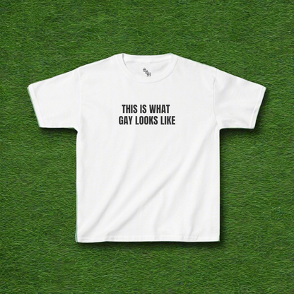 This Is What Gay Looks Like Baby Tee | LGBTQ, Gay, Queer, WLW, Shop Small |