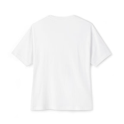 Studio By SSM Oversized Boxy Tee — Minimal Logo White T-Shirt