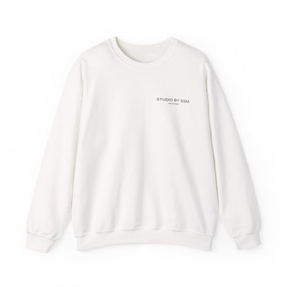 Minimal Studio by SSM Crewneck Sweatshirt — Classic White Casual Pullover