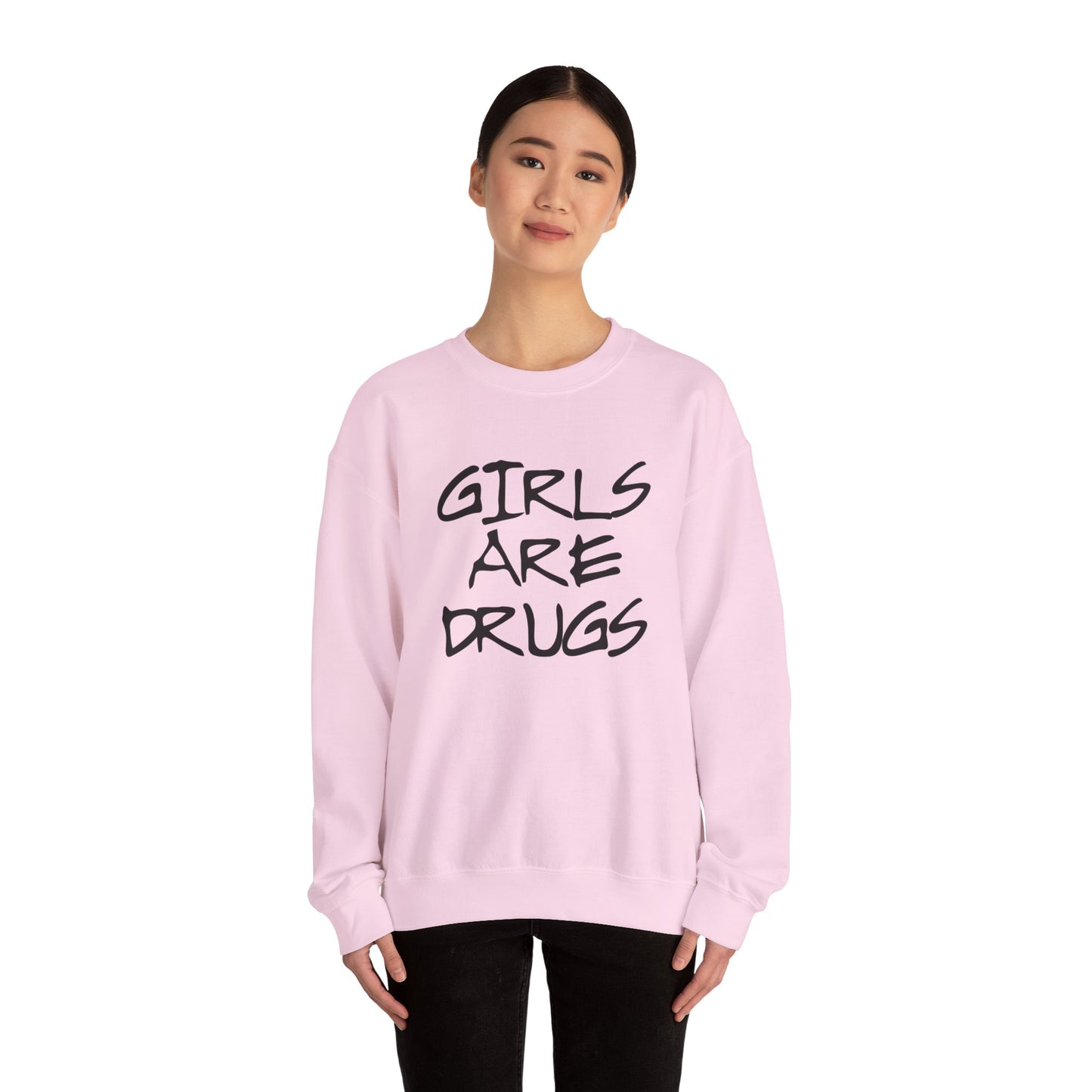 Girls Are Drugs Street Style Unisex Heavy Blend™ Crewneck Sweatshirt