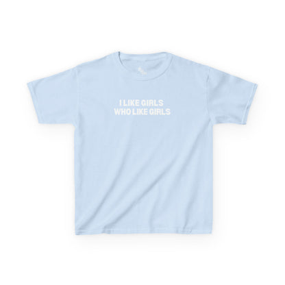 I Like Girls Who Like Girls Retro LGBTQ Graphic Baby Tee | Y2K, Streetwear, Slogan, Urban Style, Summer Vibes |