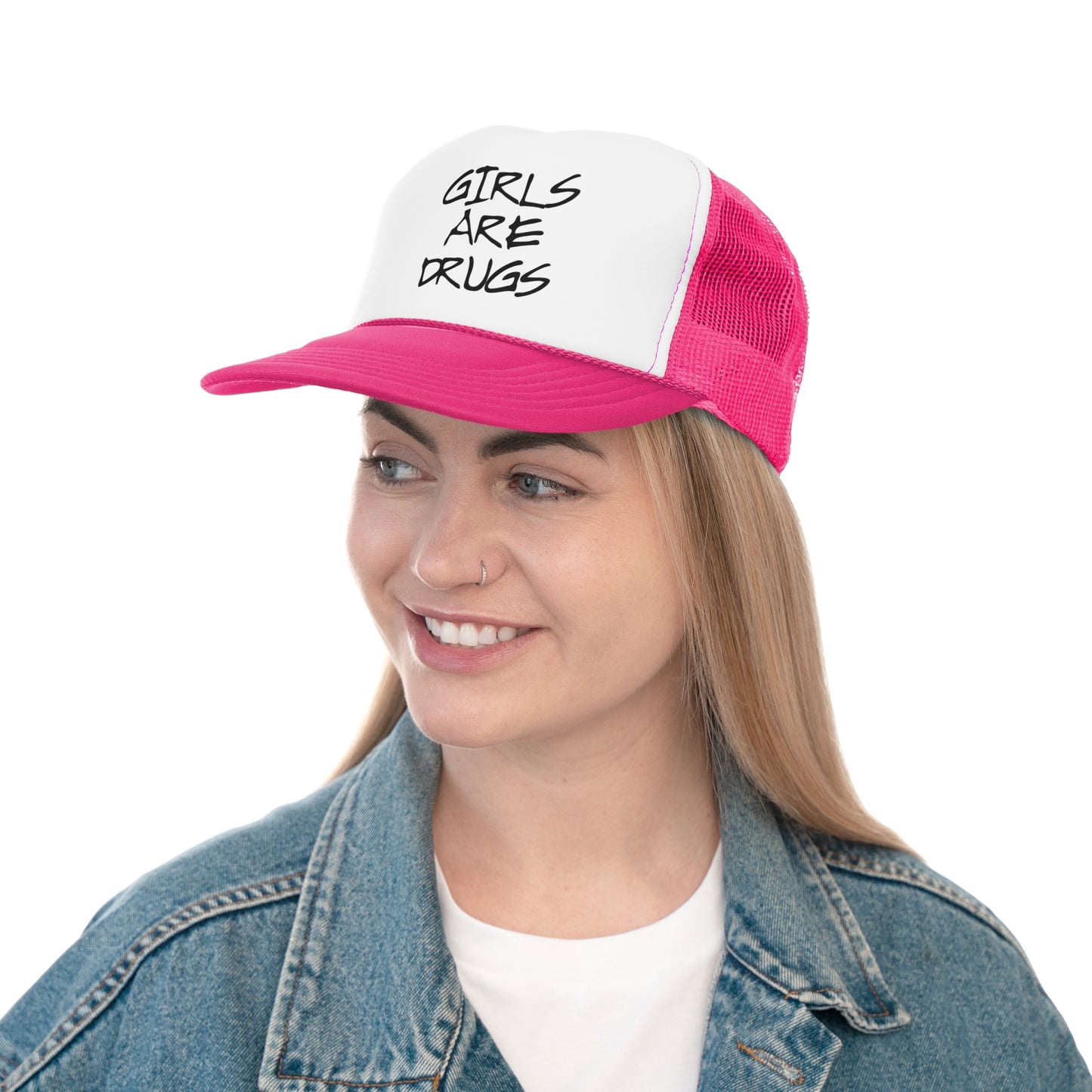 Girls Are Drugs Retro Trucker Hats