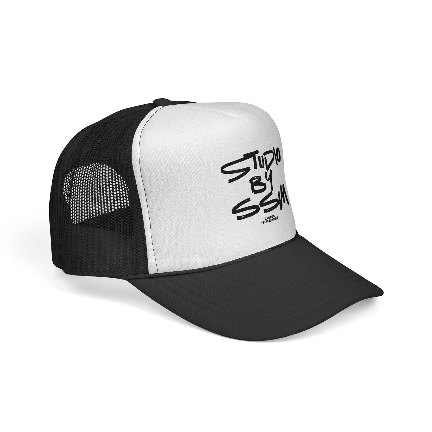 Studio By SSM Creative Peoples House Trucker Hat — Retro Script Mesh Hat