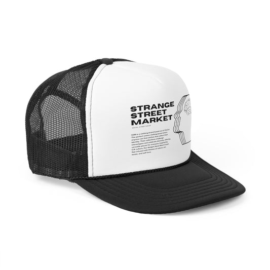 Strange Street Market Streetwear Retro Printed Trucker Hat | Y2K, Retro, Gift For Him, Summer Vibes |