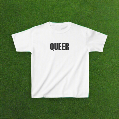 Queer Unisex Baby Tee | LGBTQ+, Gay, Gift Ideas, Y2K, Cropped Tee |