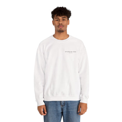 Minimal Studio by SSM Crewneck Sweatshirt — Classic White Casual Pullover