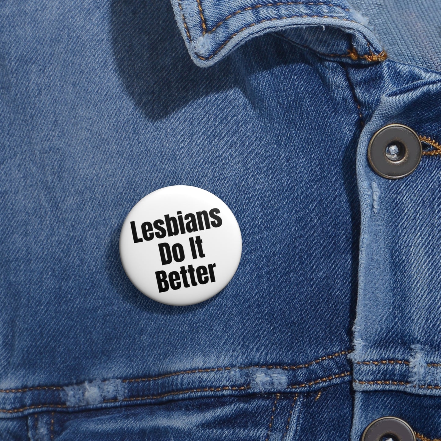 Lesbians Do It Better LGBTQ+ Pin Buttons | pride 2025, Shop small, clothing brand |