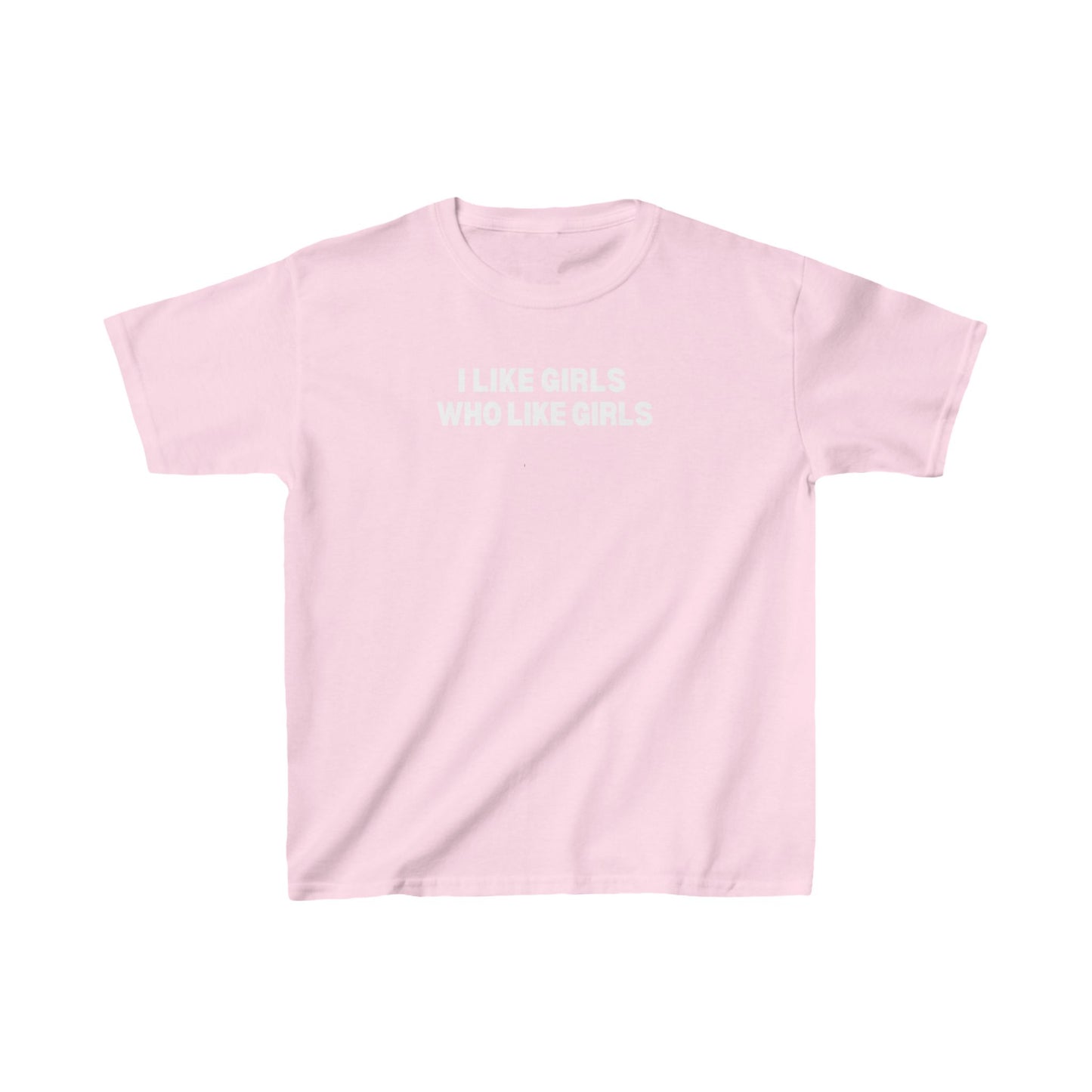 I Like Girls Who Like Girls Retro LGBTQ Graphic Baby Tee | Y2K, Streetwear, Slogan, Urban Style, Summer Vibes |