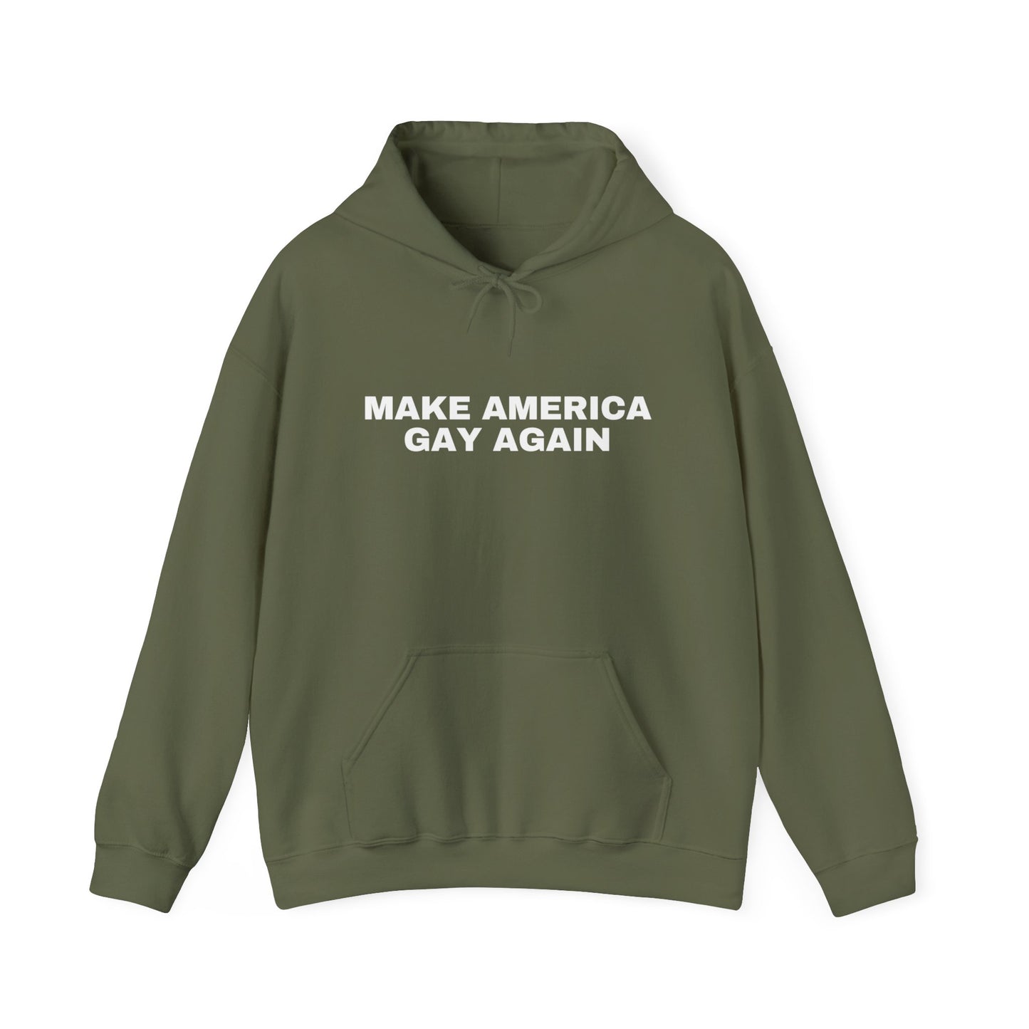 Make America Gay Again LGBTQ+ Unisex Hooded Sweatshirt | Pride, 2024 Election, MAGA, Queer, Gay, Gift Idea |