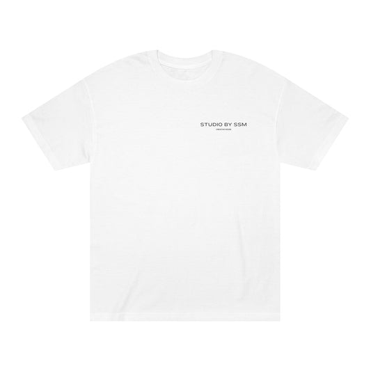 Minimalist Studio By SSM White Classic Tee — Small Chest Logo