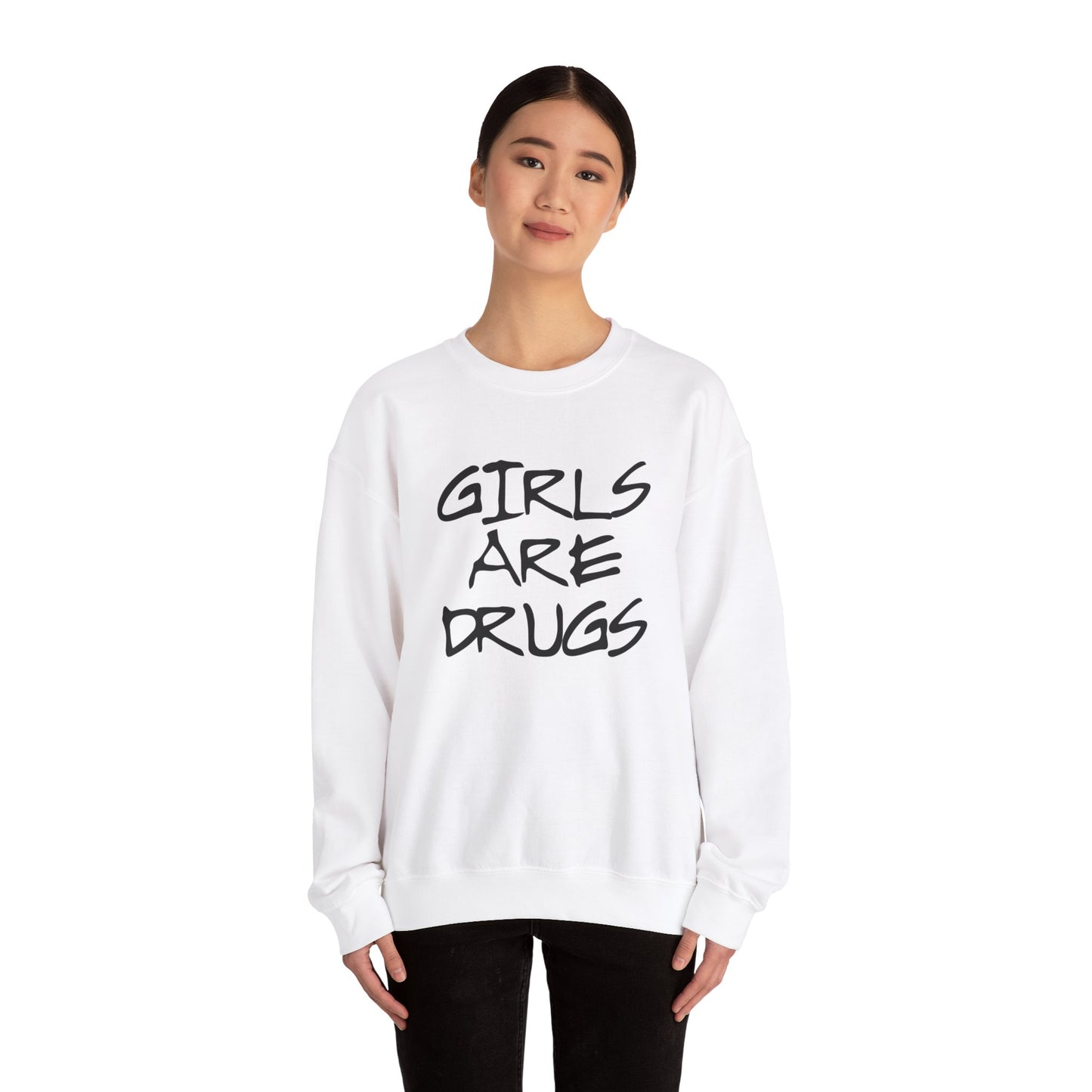 Girls Are Drugs Street Style Unisex Heavy Blend™ Crewneck Sweatshirt