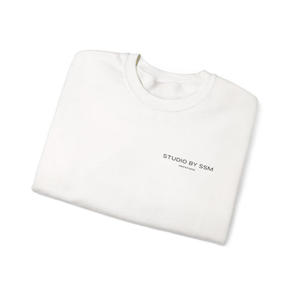 Minimal Studio by SSM Crewneck Sweatshirt — Classic White Casual Pullover
