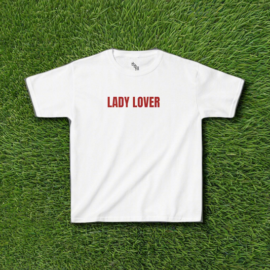 Lady Lover Baby Tee | Fitted Tee, Streetwear, Y2K, LGBTQ+, Gay |