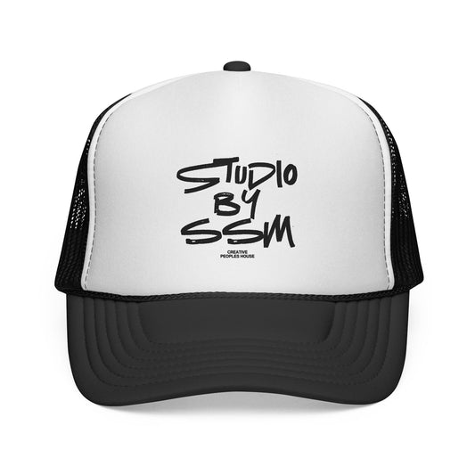 Studio By SSM Creative Peoples House Trucker Hat — Retro Script Mesh Hat