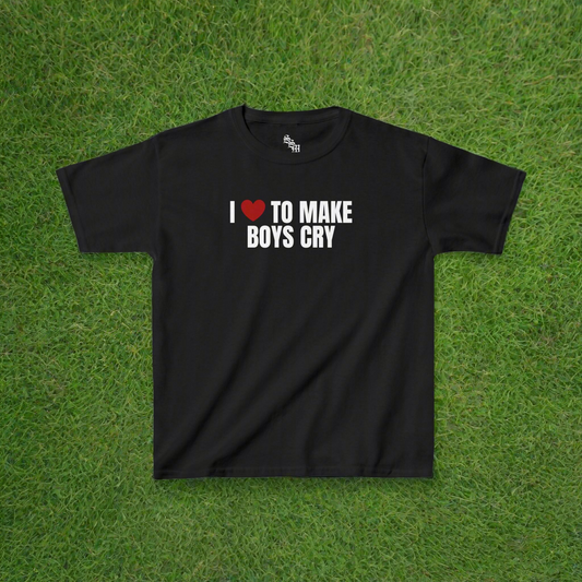I Heart To Make Boys Cry Baby Tee