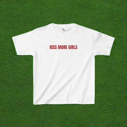 Kiss More Girls baby tee  | LGBTQ+, Queer, Gay, Gift Ideas, Unisex |