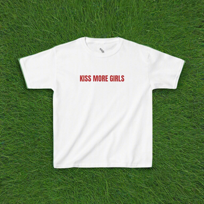Kiss More Girls baby tee  | LGBTQ+, Queer, Gay, Gift Ideas, Unisex |