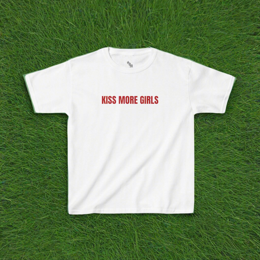 Kiss More Girls baby tee  | LGBTQ+, Queer, Gay, Gift Ideas, Unisex |