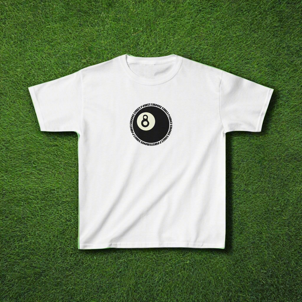 8 Ball Strange Street Market Retro Baby Tee / Cropped Tee | Vintage, Y2K, Punk, Streetwear |